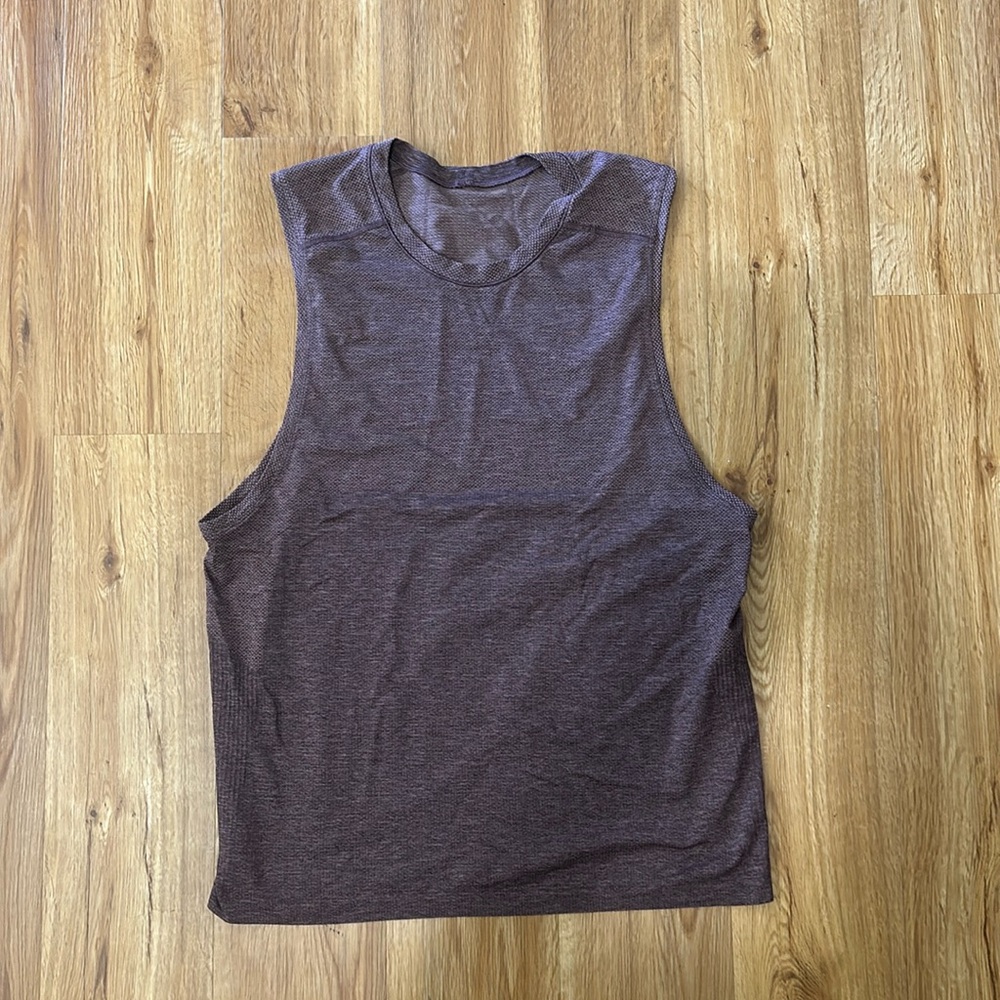 Lululemon Metal Vent Tech 2.0 Sleeveless Shirt - Men's Large Burgundy